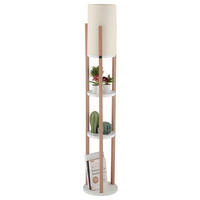 STEHLEUCHTE 21/135 cm    - Creme/Weiß, Design, Holzwerkstoff/Kunststoff (21/135cm) - P & B