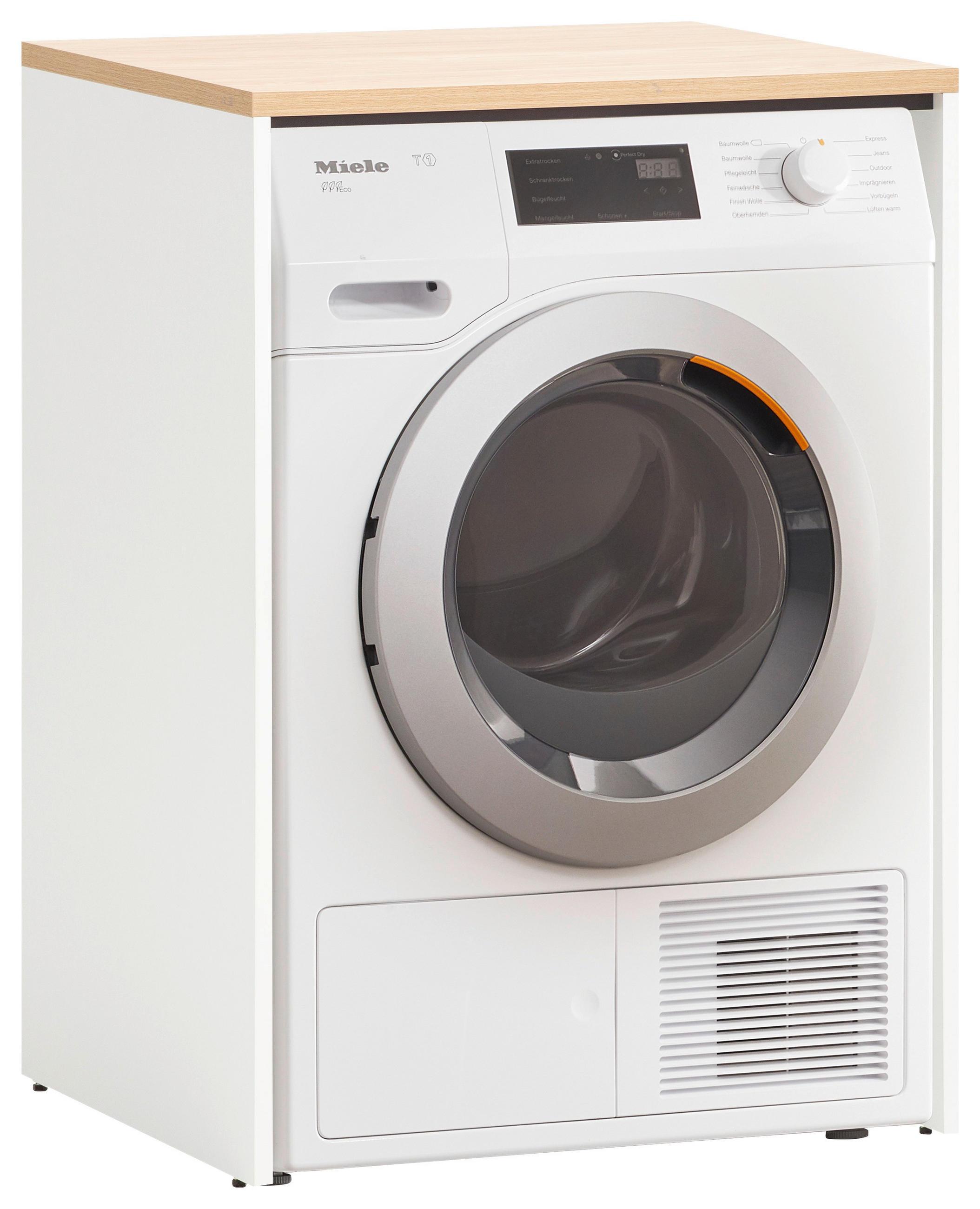 Waschmaschinenschrank Weiß/eichefarben B: 67,1 Cm