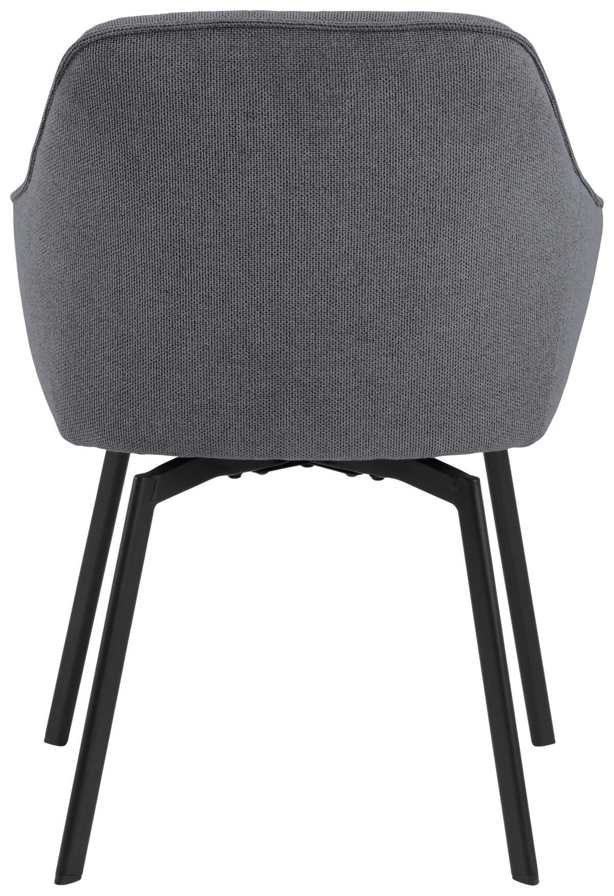 ŽIDLE S PODRUČKAMI, struktura, šedá - šedá/černá, Design, kov/textil (58,5/83,5/55,5cm) - MID.YOU