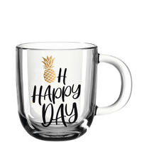 TASSE Emozione 400,00 ml  - Transparent/Goldfarben, Basics, Glas (14/15/8,7cm) - Leonardo