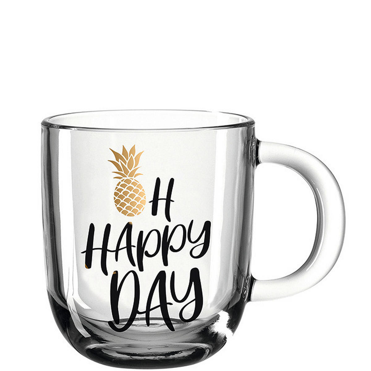 TASSE Emozione 400,00 ml  - Transparent/Goldfarben, Basics, Glas (14/15/8,7cm) - Leonardo