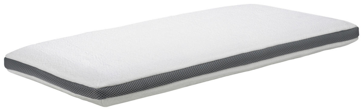 NACKENKISSEN 80/40 cm  - Weiss/Grau, Basics, Textil (80/40cm) - Novel