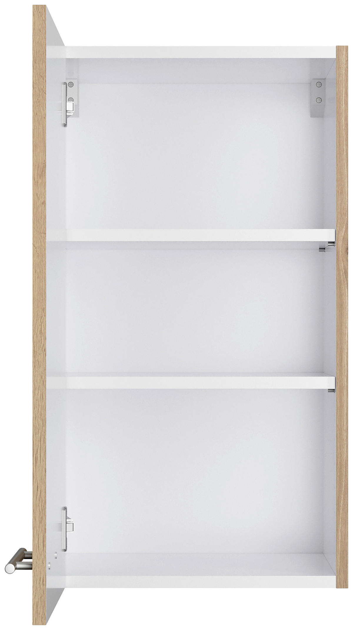 KÜCHENBLOCK 210 cm   in Eichefarben  - Edelstahlfarben/Eichefarben, Basics, Holzwerkstoff/Metall (210cm) - Optifit