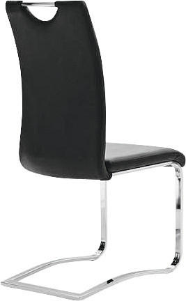 Thumbnail - Carryhome Schwingstuhl, Schwarz, Textil, Flachrohr, 43x100x57 cm, Lederauswahl, mit Griff, Esszimmer, Stühle, Esszimmers...