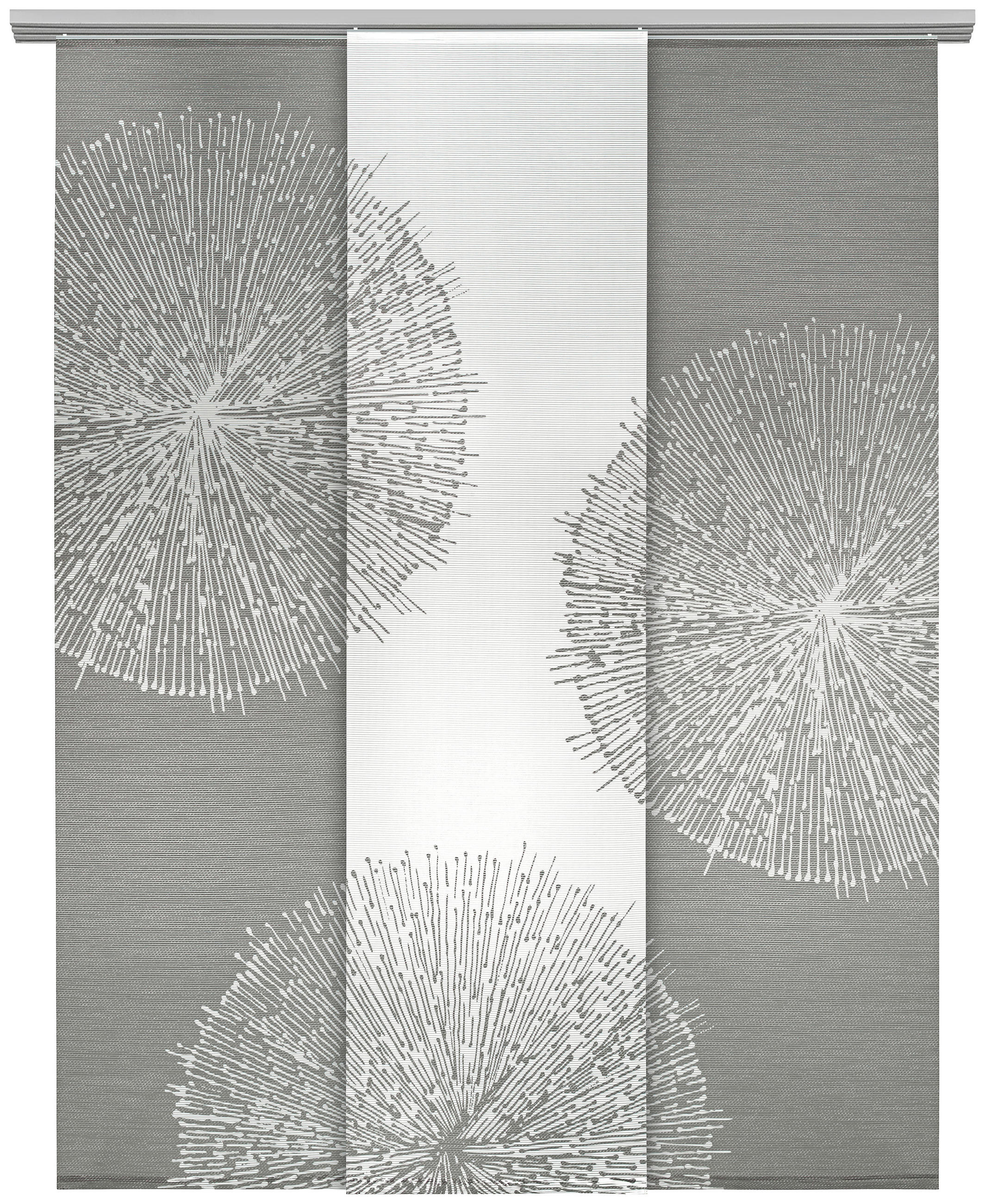 FLÄCHENVORHANG in Grau transparent  - Grau, Design, Textil (60/245cm) - Novel