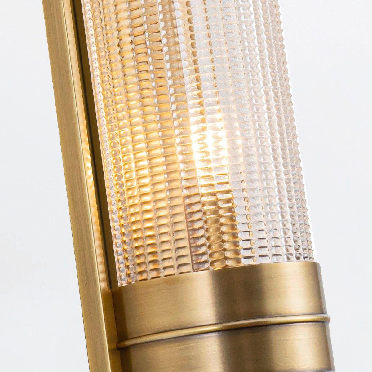 WANDLEUCHTE    - Messingfarben, KONVENTIONELL, Glas/Metall (46,7/11,2/9,5cm) - Elstead Lighting