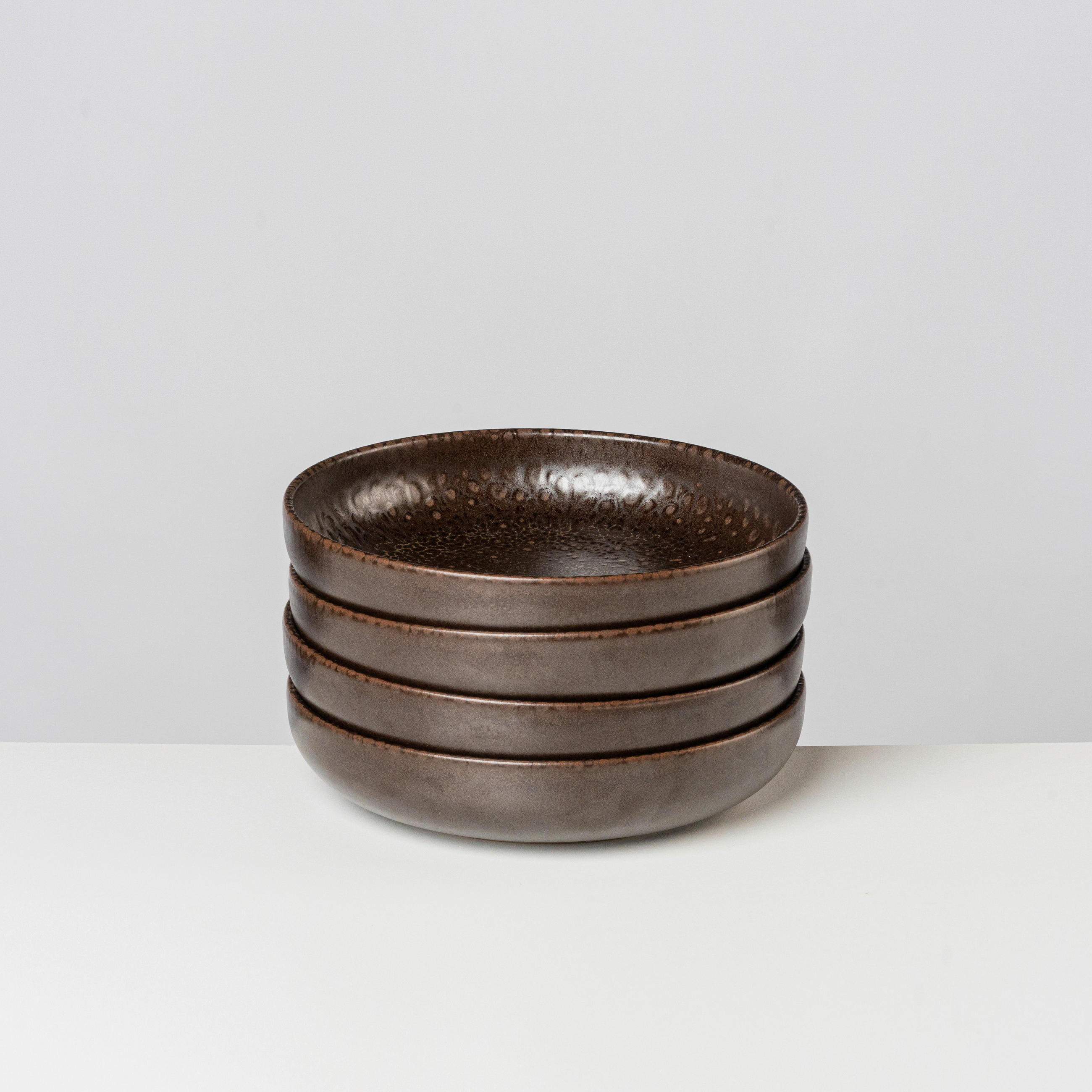 SUPPENTELLERSET GLOCKENKLANG 4-teilig  - Braun, Basics, Keramik (22,3/5cm) - Gipfelstück