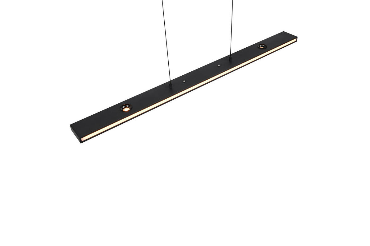 LED-PENDELLEUCHTE 109/9/200 cm    - Weiss/Schwarz, Design, Kunststoff/Metall (109/9/200cm) - Trio Leuchten