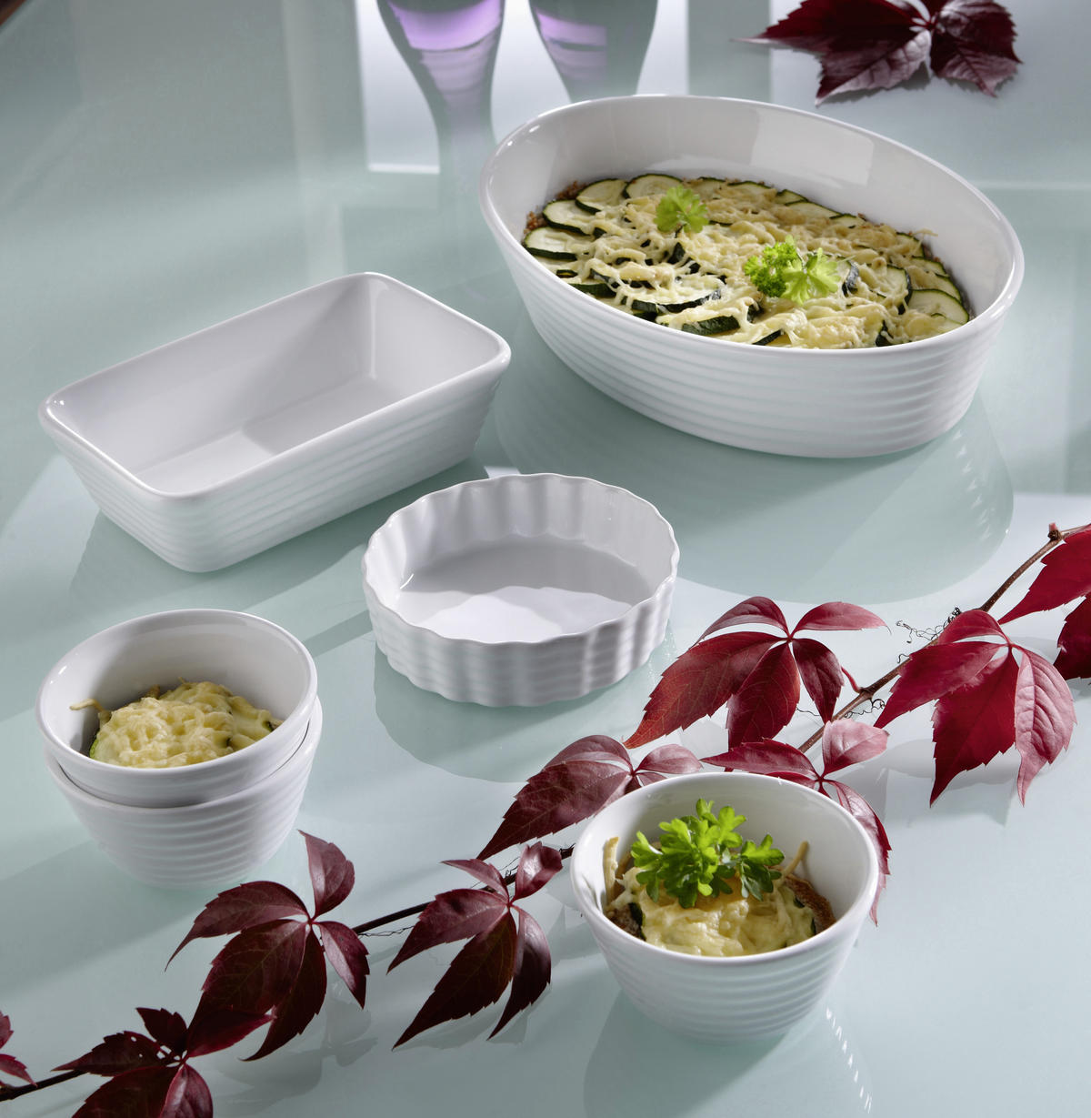AUFLAUFFORM 18/13,5/5 cm   - Weiss, Basics, Keramik (18/13,5/5cm) - Homeware Profession.