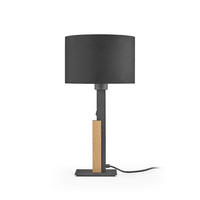 TISCHLEUCHTE 23/45 cm   - Schwarz, MODERN, Textil (23/45cm) - Herzblut