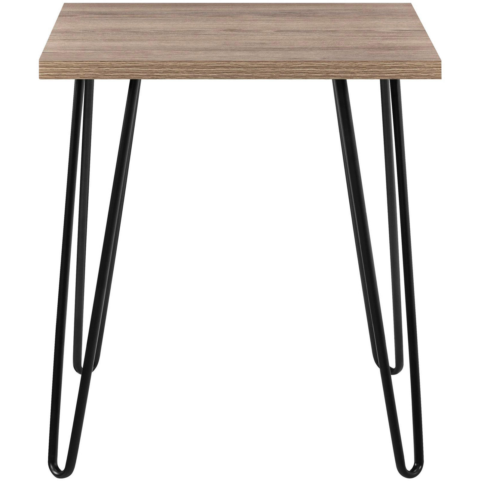 BEISTELLTISCH 49/49/55 cm Eichefarben rechteckig  - Eichefarben/Schwarz, Design, Papier/Holzwerkstoff (49/49/55cm) - MID.YOU