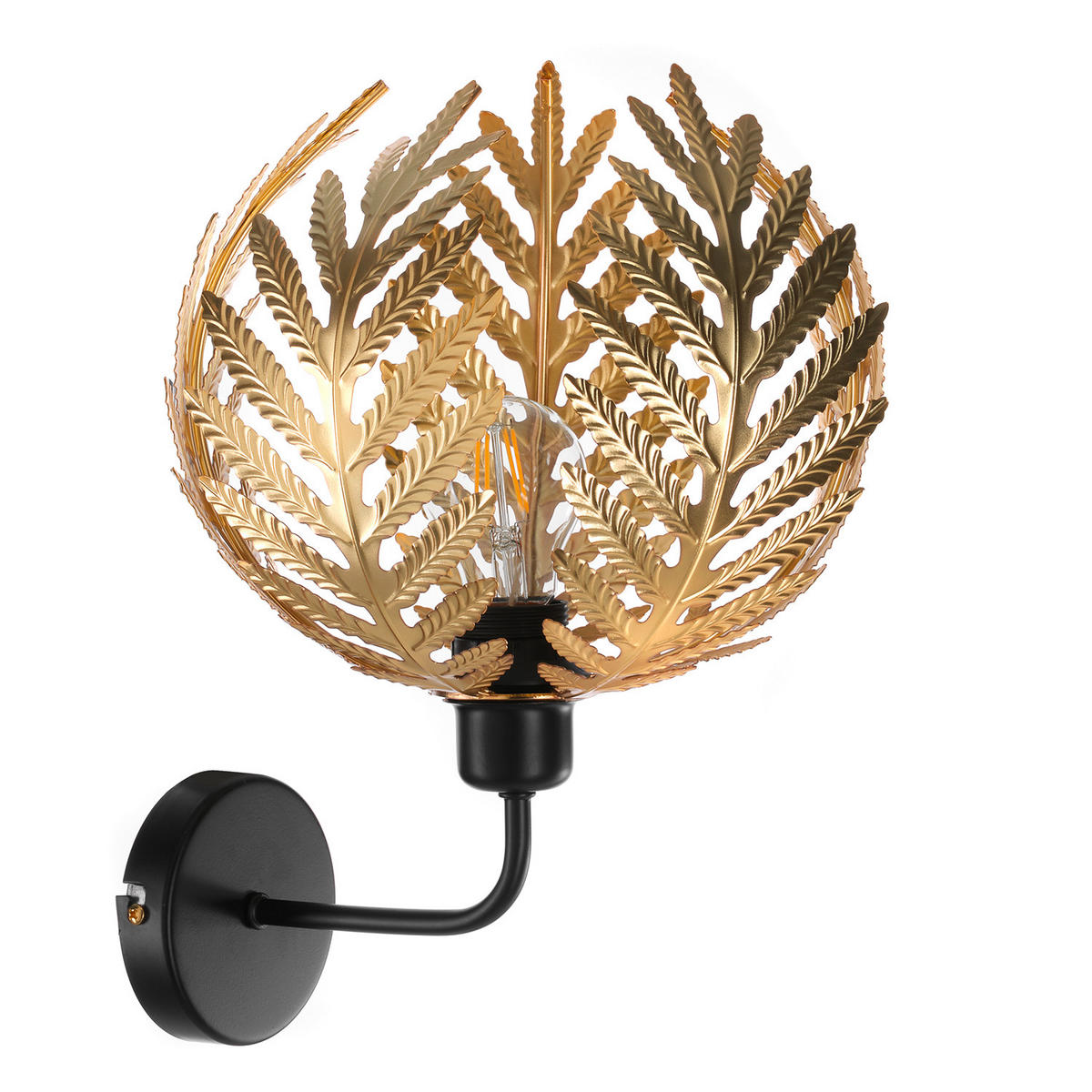 WANDLEUCHTE 28/28/34 cm   - Goldfarben, Basics, Metall (28/28/34cm)