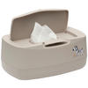 FEUCHTTÜCHER-BOX STEPPE  - Taupe, Basics, Kunststoff (21/13/9cm) - Bebe Jou