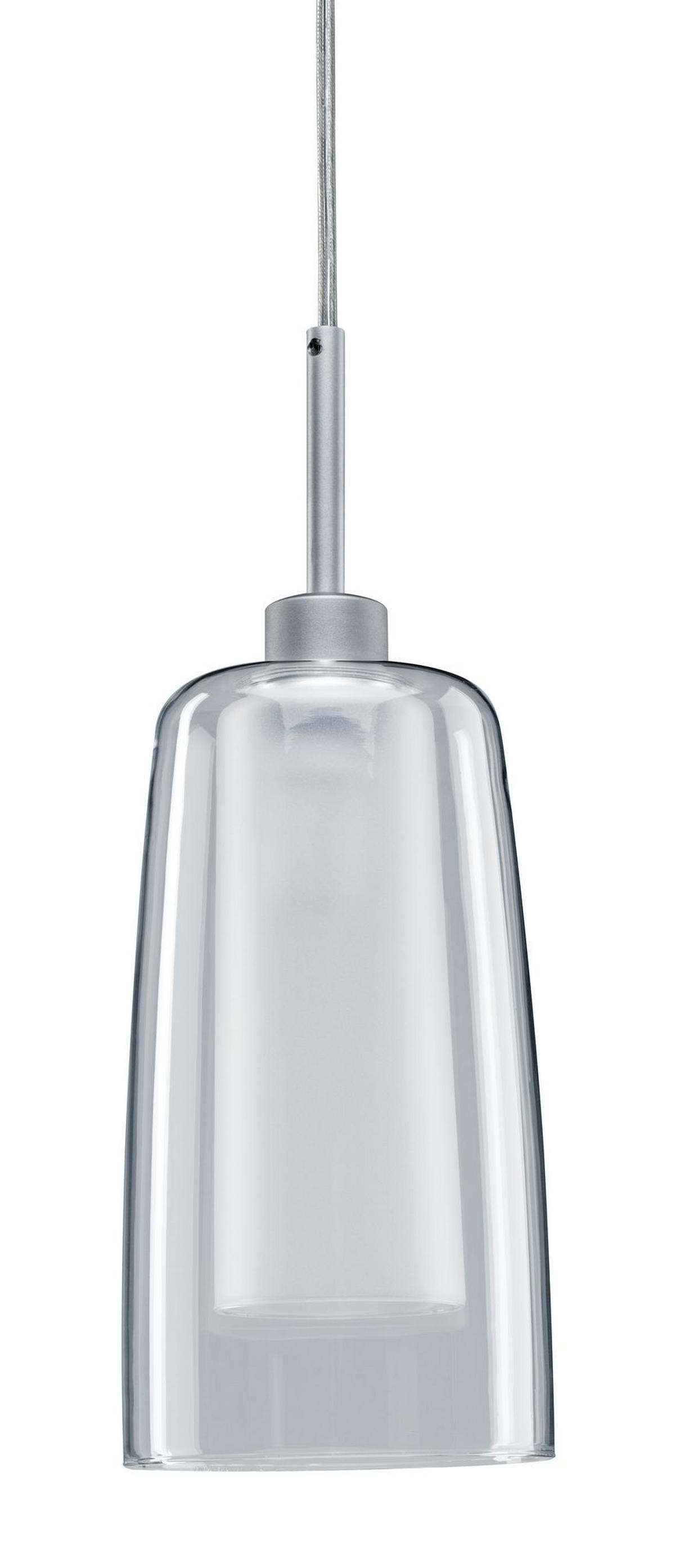 SCHIENENSYSTEM-HÄNGELEUCHTE URail 158 cm   - Klar/Chromfarben, Design, Glas/Metall (158cm) - Paulmann