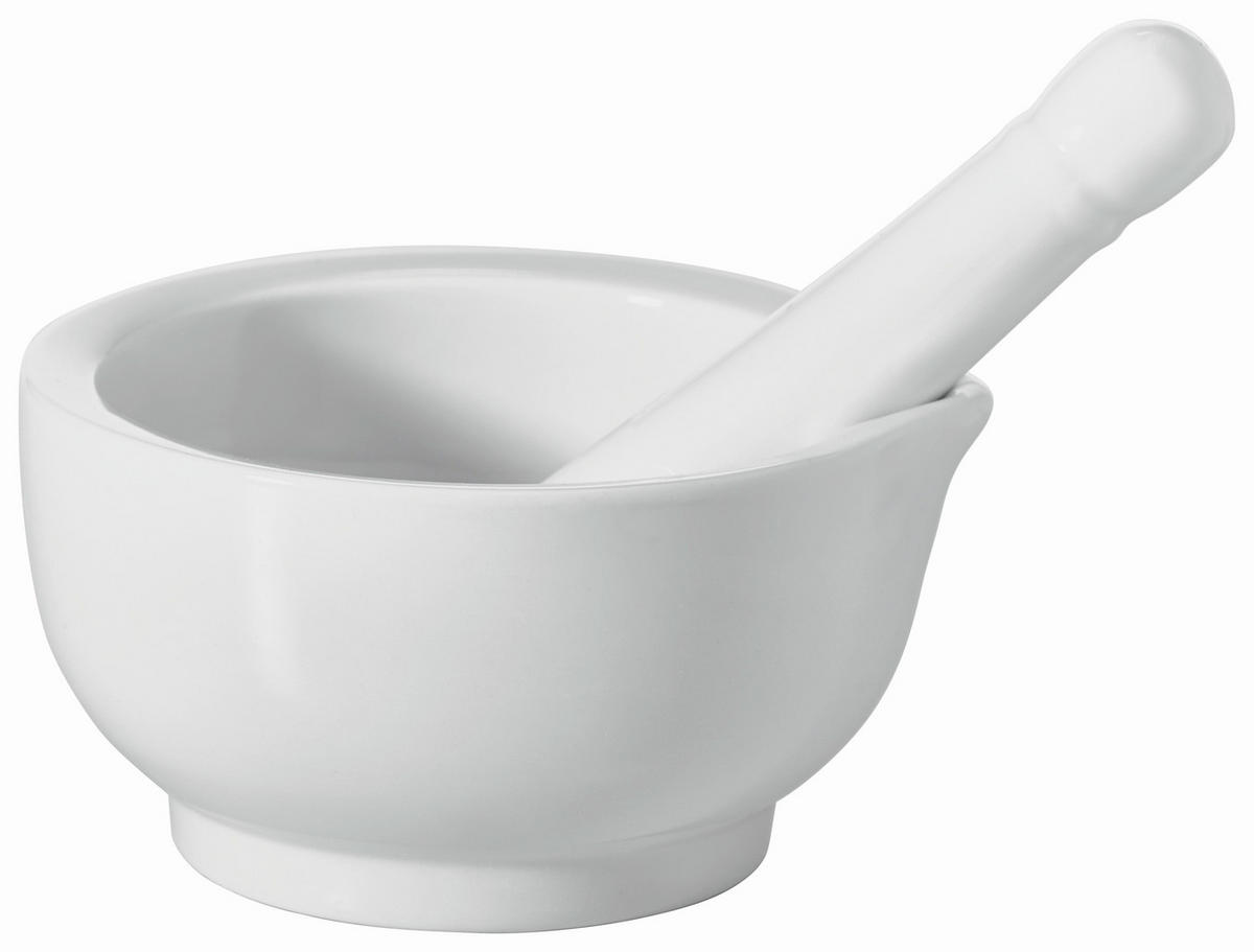 MAŽIAR S TĹČIKOM porcelán keramika  - biela, Basics, keramika (11.5/12/6cm) - Maxwell & Williams