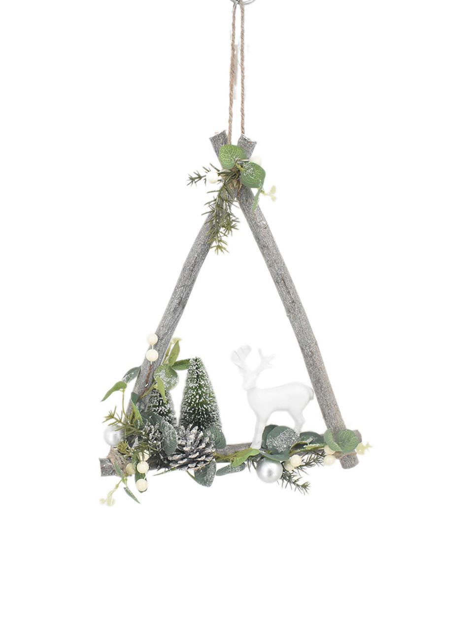 DEKOHÄNGER  - Multicolor, LIFESTYLE, Naturmaterialien/Kunststoff (30/38/6cm) - X-Mas