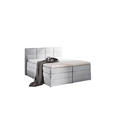 BOXSPRINGBETT 180/200 cm  in Greige  - Greige/Schwarz, KONVENTIONELL, Kunststoff/Textil (180/200cm) - Carryhome
