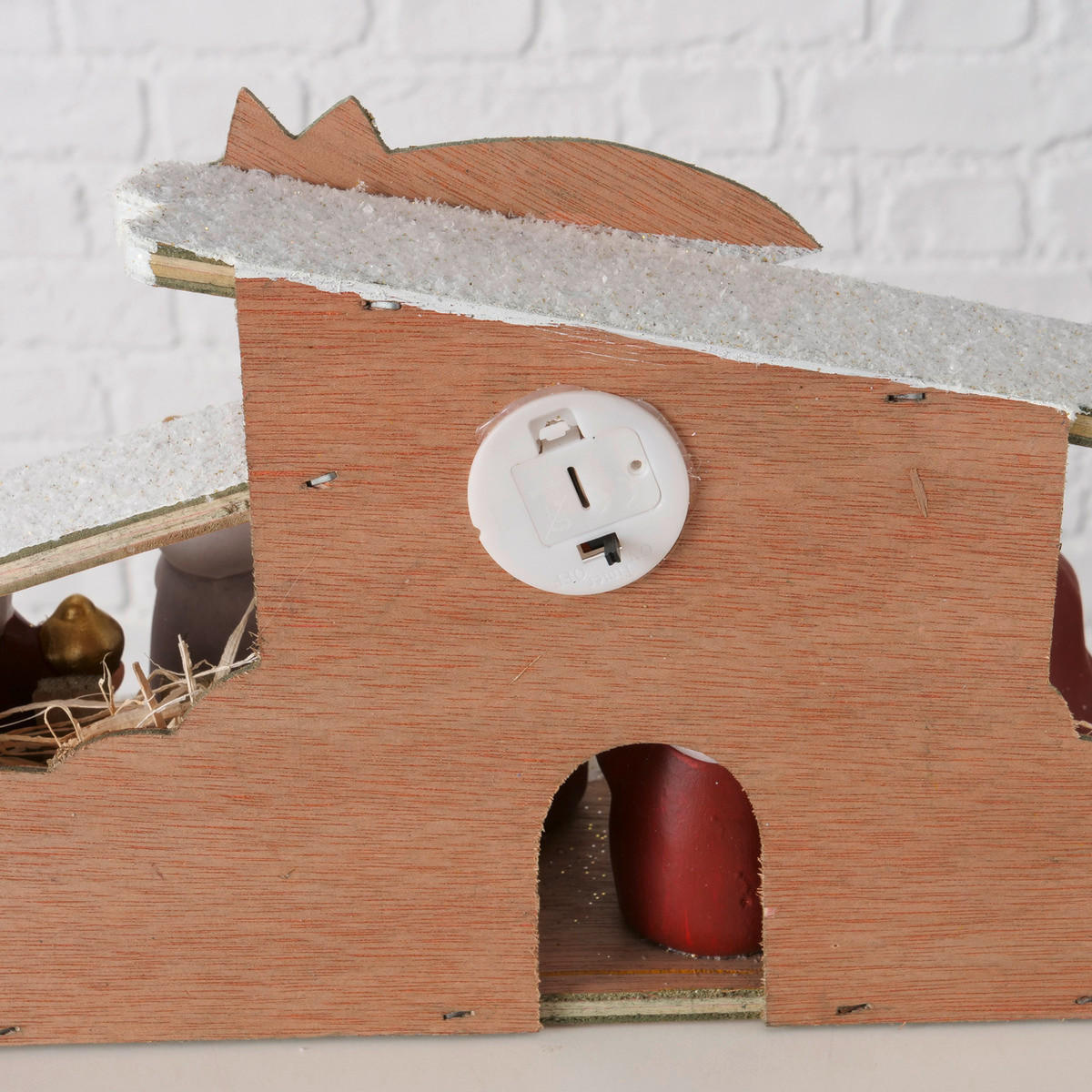 WEIHNACHTSKRIPPE - Beige/Braun, Basics, Keramik (26,5/11,5/15,0cm) - Boltze Home