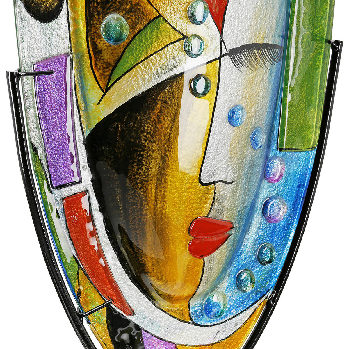 BODENVASE Veronique  - Multicolor, LIFESTYLE, Glas/Metall (29/49/10cm)