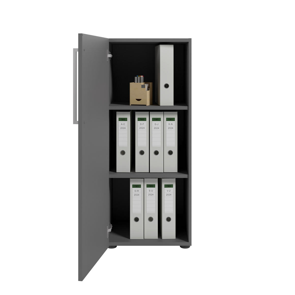 KOMMODE Colorado  in 44,9/110/42,9 cm  - Silberfarben/Schwarz, MODERN, Holzwerkstoff/Kunststoff (44,9/110/42,9cm) - Novel