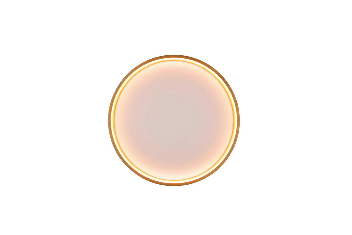LED-DECKENLEUCHTE DOHA 45/5,5 cm   - Messingfarben, KONVENTIONELL, Metall (45/5,5cm) - Trio Leuchten