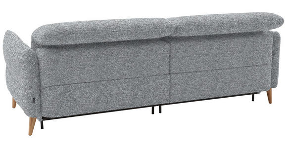 2-SITZER-SOFA in Webstoff Blaugrau  - Eiche Bianco/Blaugrau, Design, Holz/Textil (234-262/84/112cm) - Dieter Knoll