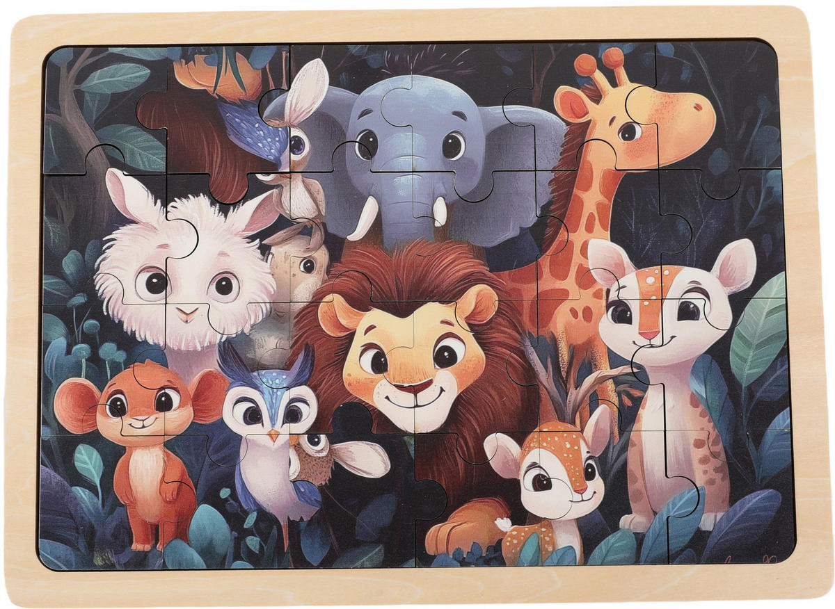 PUZZLE - Multicolor, Trend, Holzwerkstoff (30/22/0,8cm) - My Baby Lou