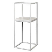BLUMENSTÄNDER Metall  - Weiß Hochglanz, Basics, Metall (19/47/19cm)
