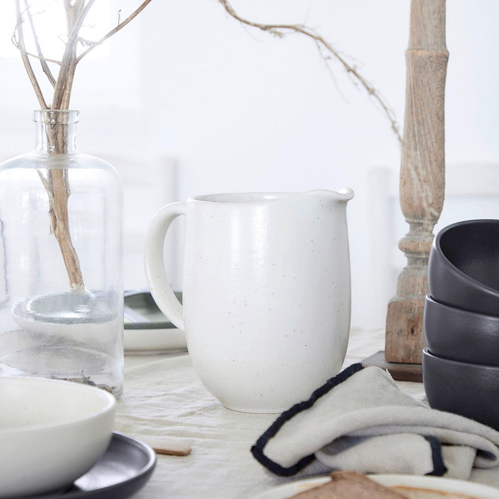 KRUG    - Creme, Basics, Keramik (21/18/14cm) - Costa Nova