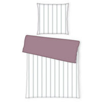 WENDEBETTWÄSCHE Satin 135/200 cm  - Salbeigrün/Mauve, Basics, Textil (135/200cm) - Tom Tailor