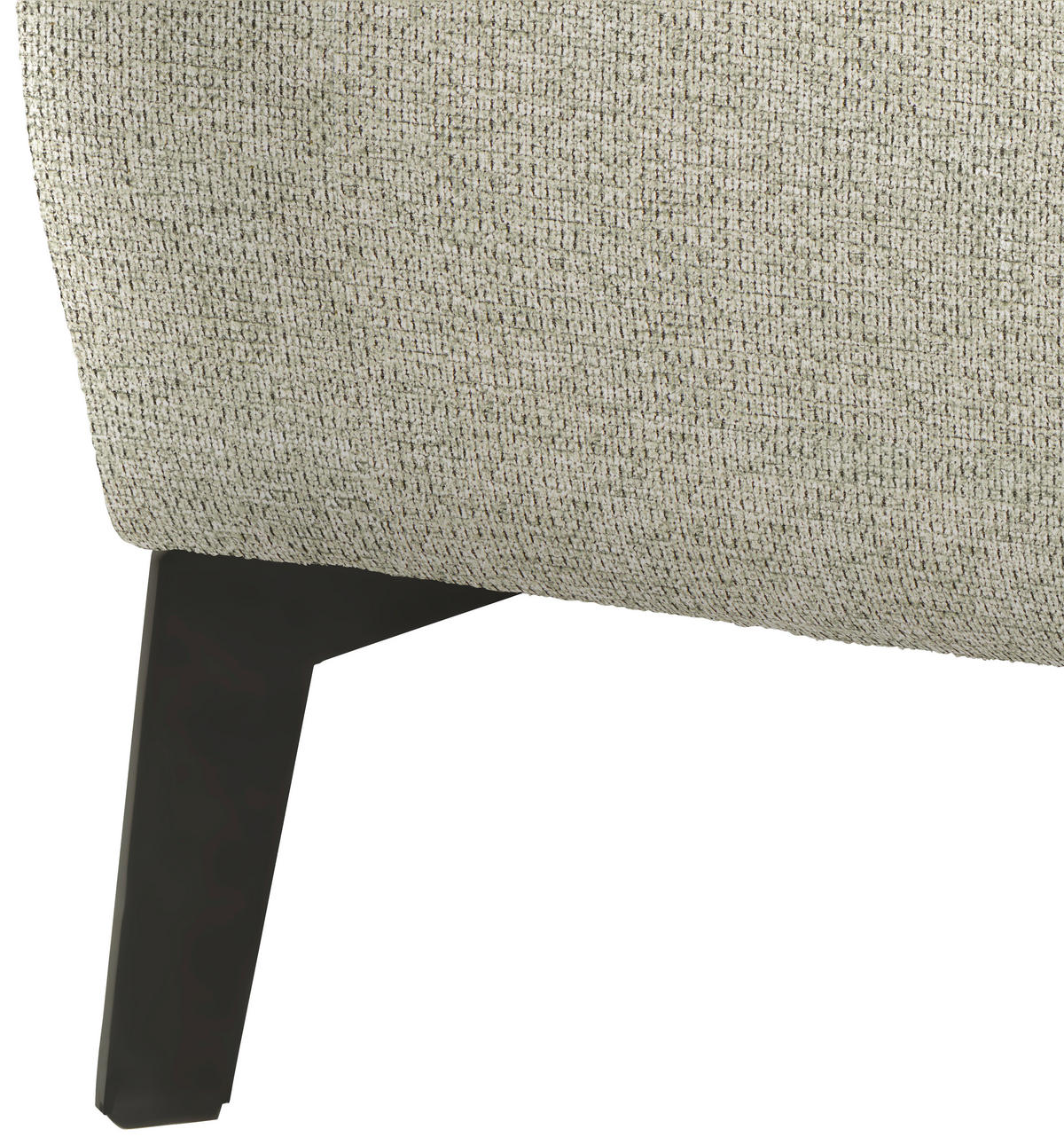 ECKSOFA in Flachgewebe Beige  190/285 cm  - Beige/Schwarz, Design, Textil/Metall (190/285cm) - Johann Jakob