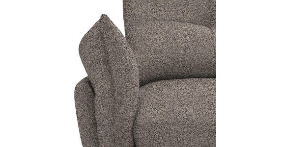 ECKSOFA Greige Bouclé  - Greige/Schwarz, Design, Textil/Metall (250/220cm) - Xora