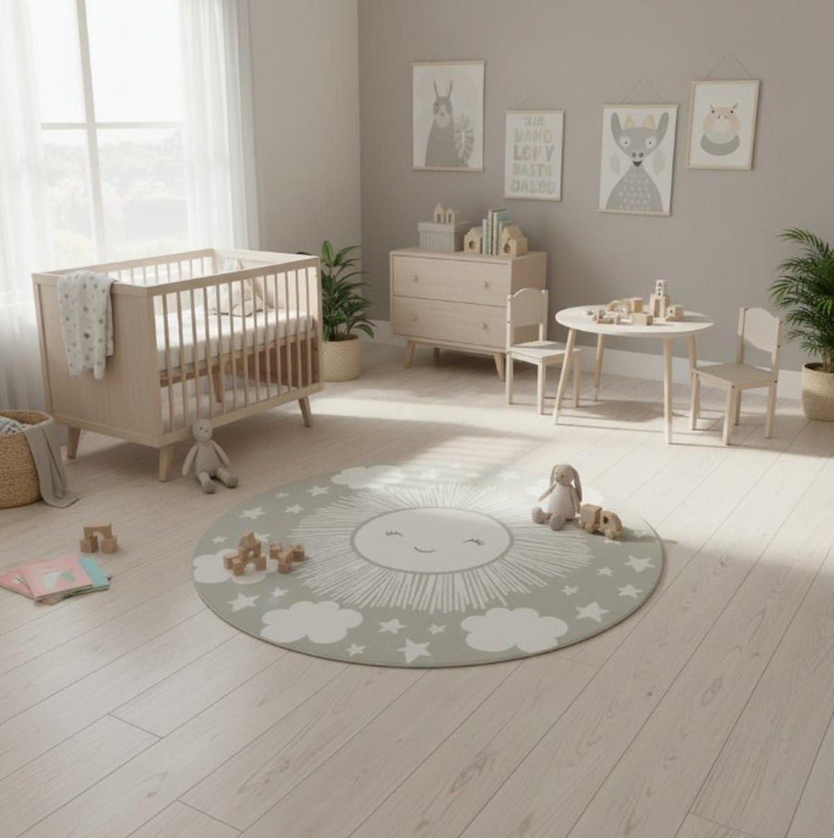 KINDERTEPPICH 120 cm  - Beige, Trend, Textil (120cm) - Ben'n'jen