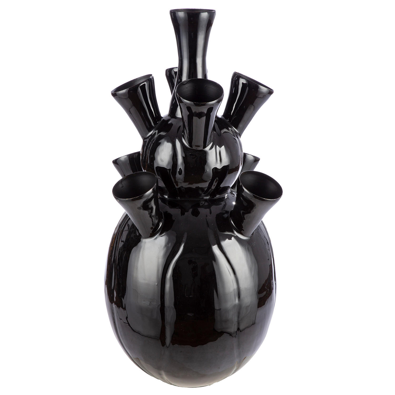BODENVASE  - Schwarz, Basics, Metall (35/63cm)
