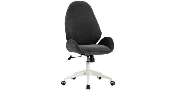 DREHSTUHL in Webstoff Anthrazit - Anthrazit/Weiß, MODERN, Kunststoff/Textil (56/105-115/57cm) - Carryhome