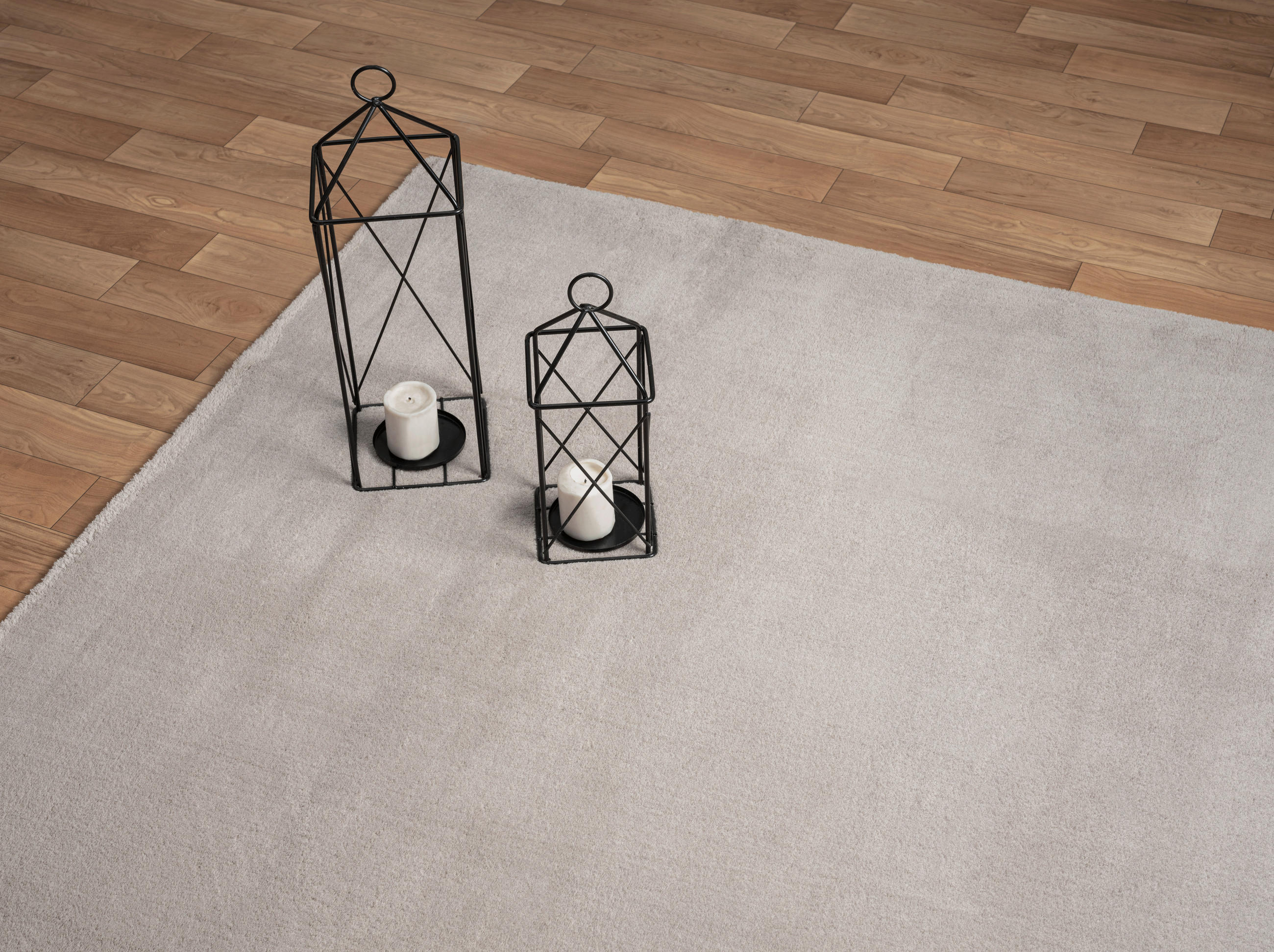 FELLTEPPICH 160/160 cm Loft Sandfarben  - Sandfarben, KONVENTIONELL, Textil (160/160cm)