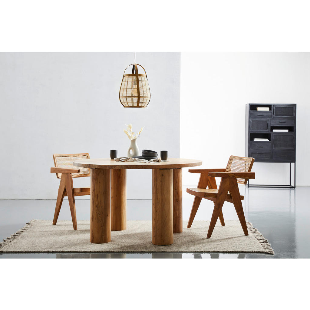 Thumbnail - Livetastic Esstisch, Akazie, Holz, Akazie, vollmassiv, rund, rund, 130x76x130 cm, Esszimmer, Tische, Esstische, Esstisch...