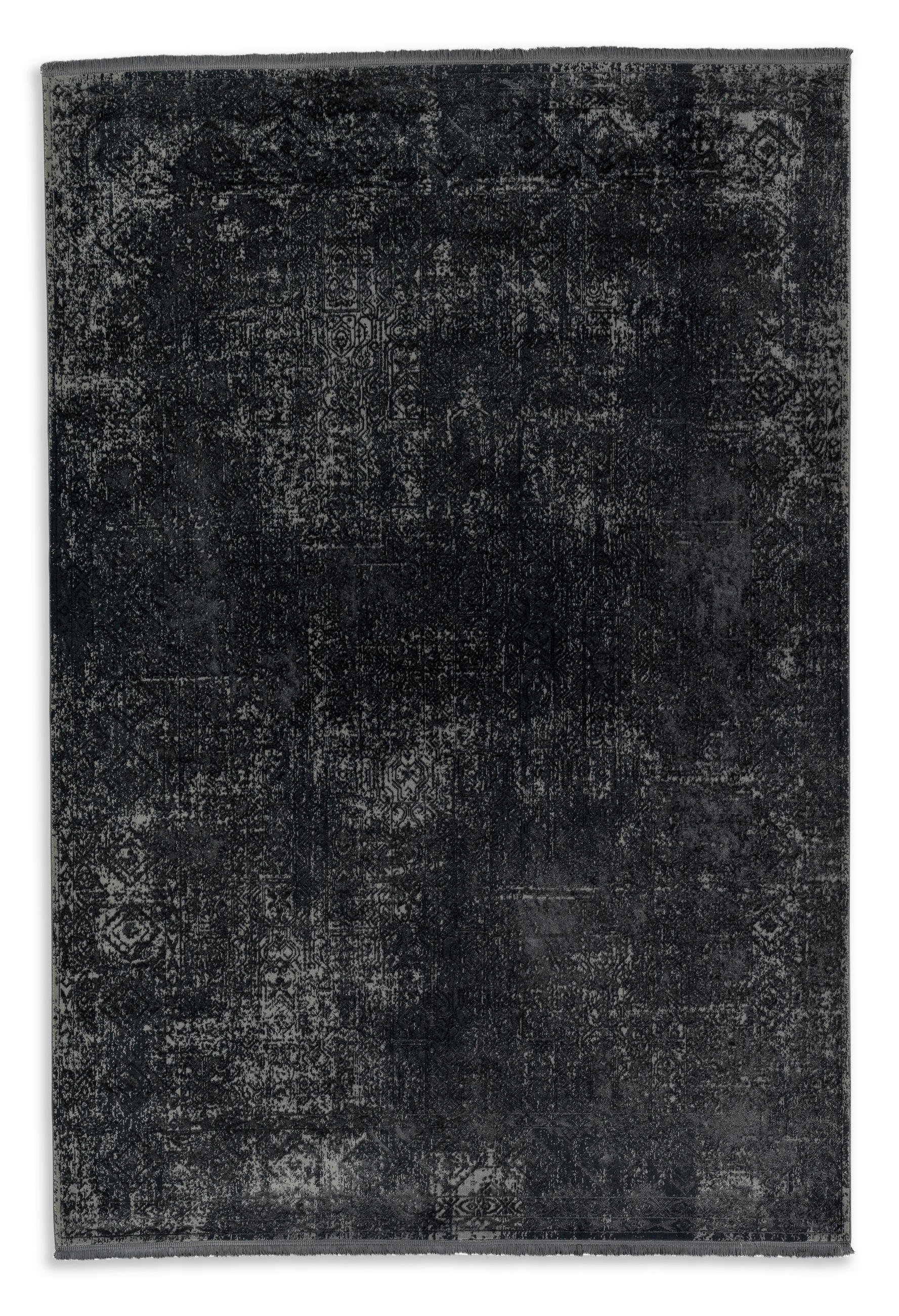 WEBTEPPICH Wohnzimmer 160/230 cm Velvet 6665/72 D.192 040 Anthrazit rechteckig  - Anthrazit, Basics, Textil (160/230cm) - Schöner Wohnen