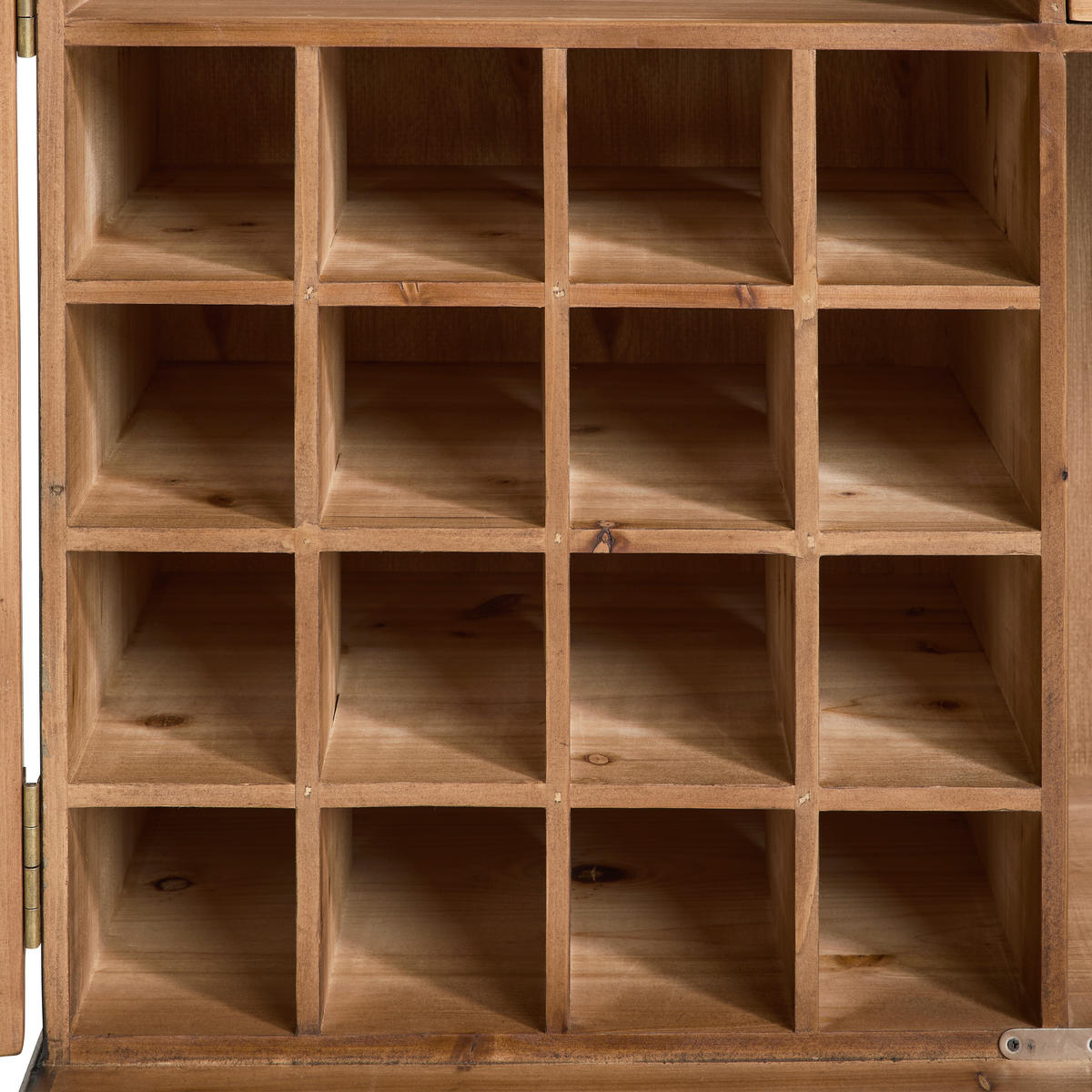 BARSCHRANK Tanne massiv Naturfarben, Schwarz  - Schwarz/Naturfarben, LIFESTYLE, Holz/Metall (84/92/46cm) - Landscape