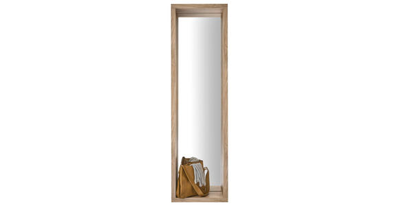 WANDSPIEGEL 51/178/24 cm in rechteckig - Eichefarben, Basics, Glas/Holzwerkstoff (51/178/24cm) - Carryhome
