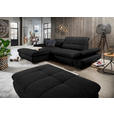 ECKSOFA  in Mikrofaser Anthrazit  198/290 cm  - Anthrazit/Schwarz, Design, Textil/Metall (198/290cm) - Xora