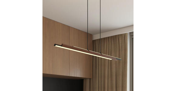 LED-HÄNGELEUCHTE 100/10/120 cm  - Weiß, Natur, Kunststoff (100/10/120cm) - Novel