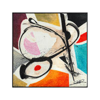 COVOR CU ȚESĂTURĂ PLATĂ Curled Figures  - multicolor, Konventionell, plastic/textil (85/85cm) - wash+dry