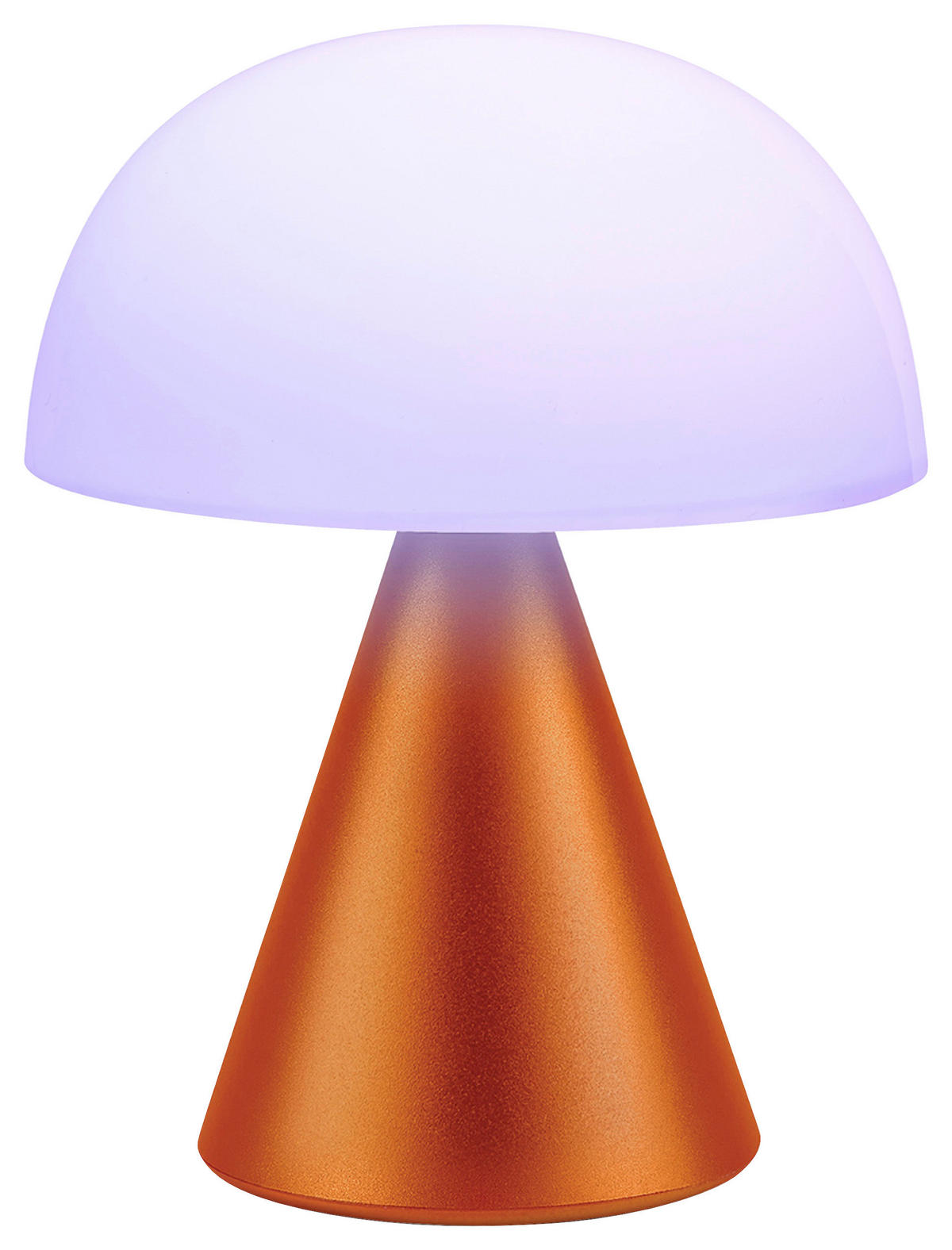 AKKU-TISCHLEUCHTE 14/17/14 cm   - Orange, Design, Kunststoff/Metall (14/17/14cm)