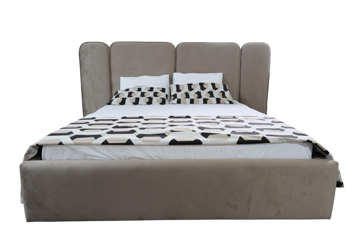 Pat, bej - bej/negru, Basics, textil (180/120/220cm) - Voleo