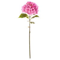 DEKORAČNÍ KVĚTINA 90 cm - růžová, Basics, textil (90cm)