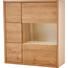 HÄNGEVITRINE Eiche furniert, massiv Eichefarben - Eichefarben/Nickelfarben, KONVENTIONELL, Glas/Holz (95,6/106,8/38,0cm) - Voleo