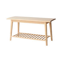 SCHUHBANK 90/45/35 cm  - Naturfarben, ROMANTIK / LANDHAUS, Holz (90/45/35cm) - MID.YOU
