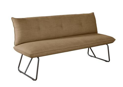 SITZBANK 180/90/70 cm  in Braun, Orange  - Schwarz/Braun, Design, Textil/Metall (180/90/70cm) - Dieter Knoll