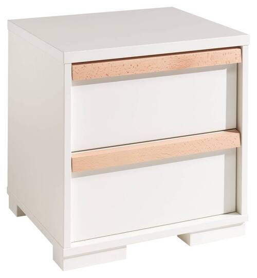 NACHTSCHRANK 48,1/48,8/40 cm - Buchefarben/Weiß, MODERN, Holz/Holzwerkstoff (48,1/48,8/40cm) - MID.YOU